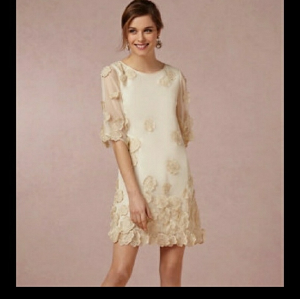 Anthro's BHLDN Hitherto Gardenia Dress